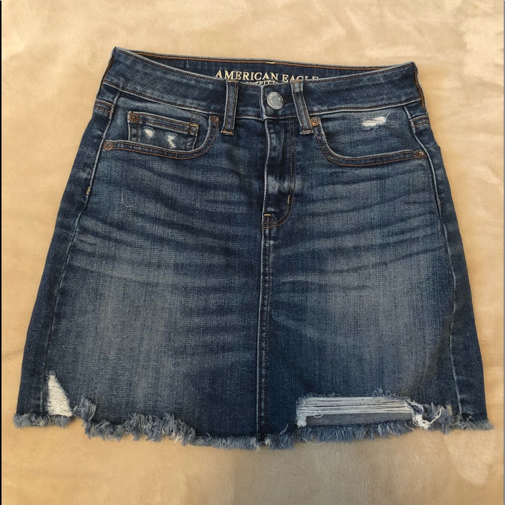 American Eagle denim mini skirt